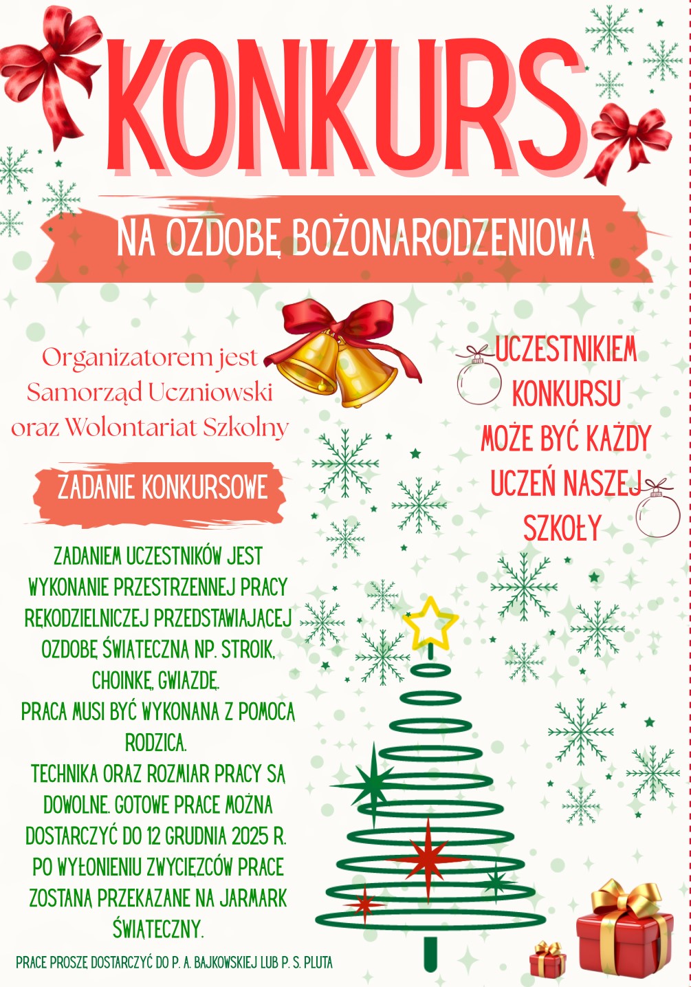 Konkurs na ozdobę bożonarodzeniową
